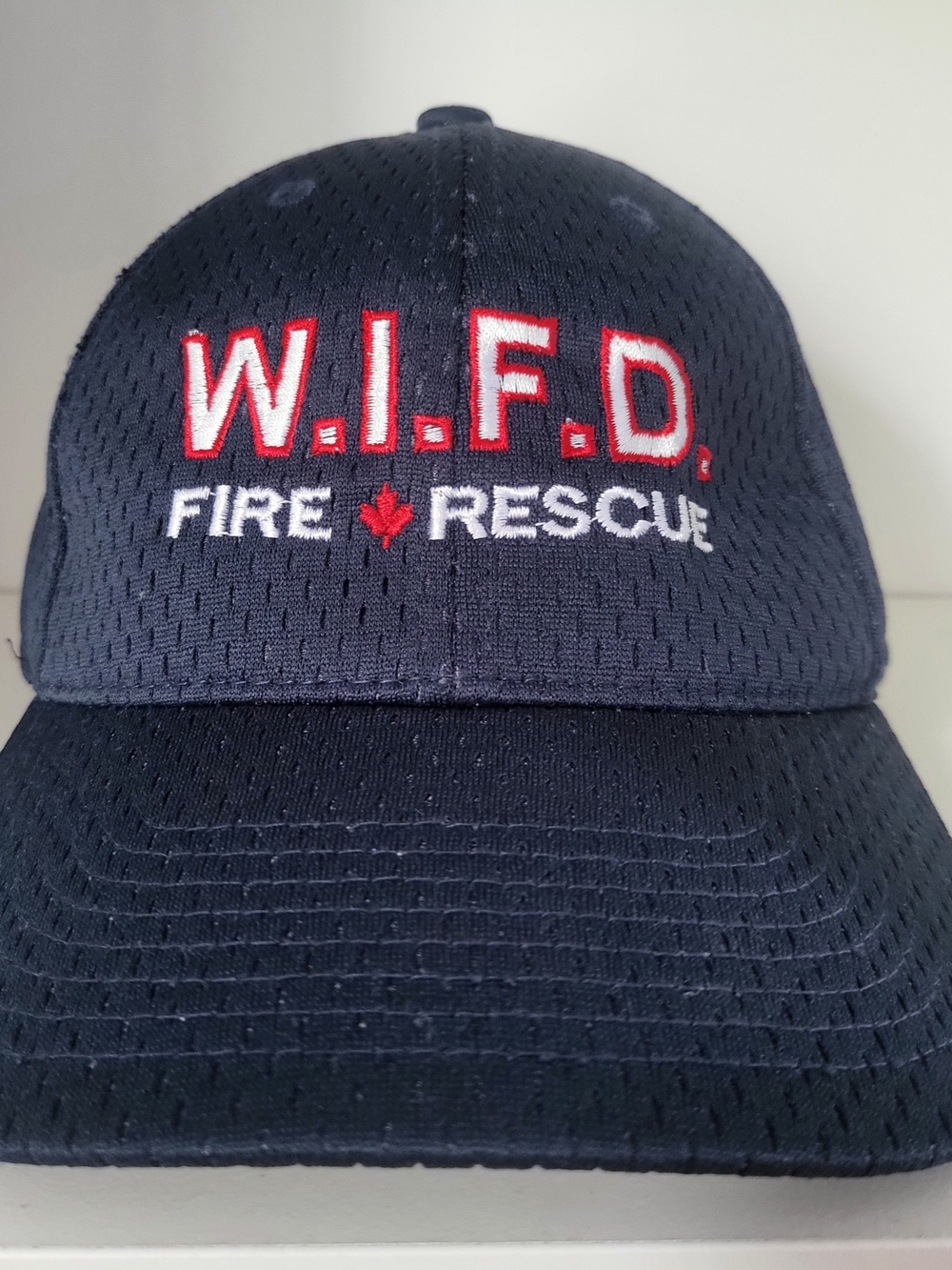 Fire Rescue Embroidered Navy Baseball Cap